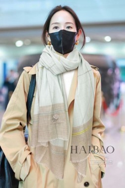  LP极品原单【LP银线交错条纹长巾】 高尖端产物 重磅呈现 ，绝无仅有 史无前例 %纯山羊绒 手感好到爆 绝对又是一款手慢无 工艺上采用的是进口支纯羊绒结合彩边点缀，非常显档次，低调中带着小奢华。尺寸90cm %进口纯羊绒织就