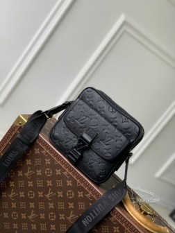 LV M12516 Getaway 邮差包 Monogram Shadow 皮革 极致A货