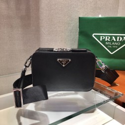 Prada普拉达 2VH070 新款相机包十字纹牛皮 盒子造型 图片