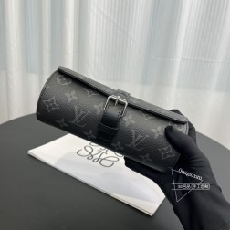 LV 47530 黑花手表盒 3支装 旅行最佳 20×9×9.5cm