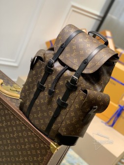 LV 43735 Christopher 小号双肩包 Monogram 帆布