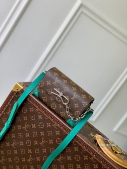 LV M12080 Steamer 迷你手袋 Monogram Eclipse 帆布