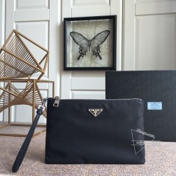 Prada普拉达 2NH006三角唛标 进口尼龙牛皮 手腕带 A货 图片