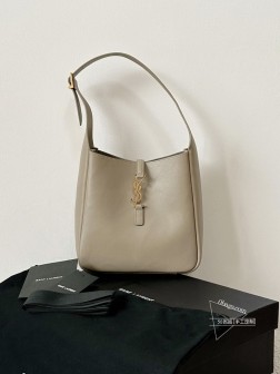 YSL 腋下包 Hobo Bag 奶茶色(金扣) 顶级A货