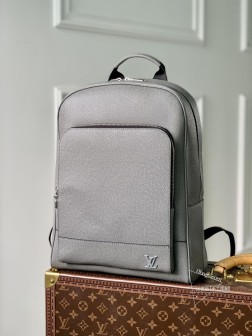 LV Adrian M30857 灰色双肩包 Taga 皮革 笔记本电脑隔层