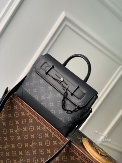 LV M46953 黑花 STEAMER 小号手袋,摩登巧思与传统元素结合