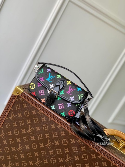 LV M14194 2025村上隆联名 Nano Diane 手袋 - 天然皮革
