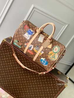 LV M24960 KEEPALL BANDOULIèRE 45 旅行袋 单体画布材质
