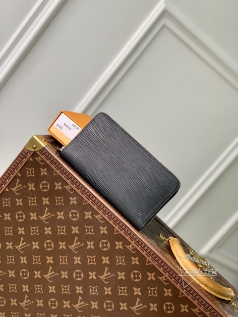 LV M62643 ZIPPY ORGANIZER 拉链钱夹 Epi皮革 水波纹黑
