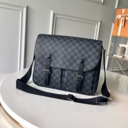LV N41500 Christopher 信使包 - 顶级原单,优雅实用皮质