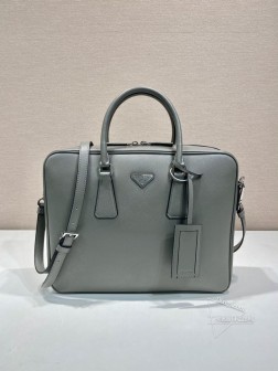 Prada普拉达 2VE011 男包 进口Saffiano皮革 拆调式肩带 尺寸