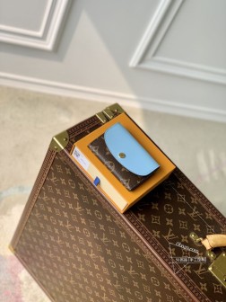 LV M82333 Rosalie 零钱包 蓝色 Monogram 帆布 尺寸