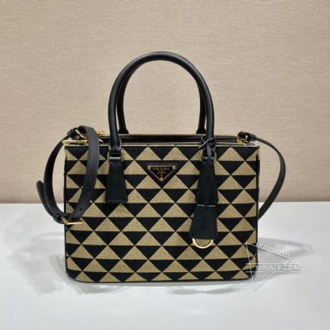 Prada 1BA863 刺绣编织杀手包 Saffiano皮革 进口材质 高仿