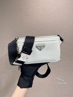 Prada 2VH156 腰包 胸包 进口十字纹 再生尼龙 高仿 图片