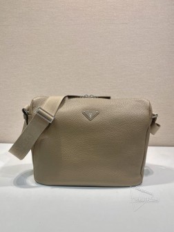 Prada 2VH182 小号邮差包 皮革 手袋 编织肩带 运动风格 一比一