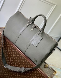 LV M21420 Keepall 旅行袋 牛皮革 绿色 经典构型