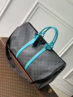 LV M11481 Keepall Bandoulière 50 旅行袋 Monogram Eclipse材料