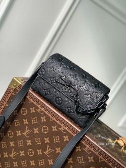 LV M81746 Monogram Taurillon 皮革 Steamer 风格链条手袋