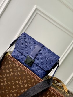 LV M24439 S Cape 邮差包 深蓝 Monogram Taurillon 2024年款