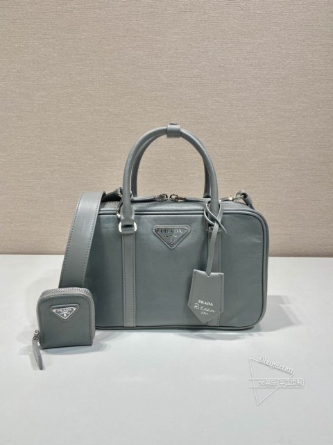 Prada普拉达 1BB092波士顿手袋 新款 全软羊革 走秀款 高仿