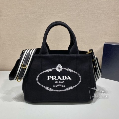 Prada普拉达 1BG439 复古园丁手袋 丝质印花织物制成 A货