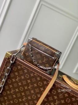 LV M12767 Mini Soft Trunk 手袋 Monogram Macassar 帆布