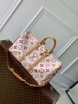 LV M11251 Keepall Bandoulière 45 旅行袋 Monogram Tiles 涂层帆布