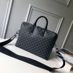 LV 原单 N48224 Porte Documents Jour Damier Cobalt 帆布 公文包
