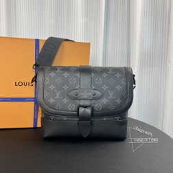 LV 45911 SAUMUR邮差包经典老花黑色顶级复刻