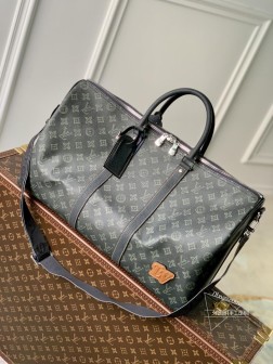 LV M46334 Keepall Bandoulière 50 手袋 Monogram 图案 优质皮革
