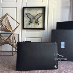 Prada普拉达 2NG005 原单货 男士轻便十字纹牛皮手袋 代购