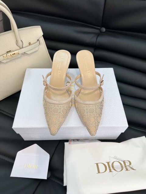 Dior 2025 ｜新品网钻高跟鞋 水晶仙女鞋浪漫顶配网面烫钻鞋面覆上渐变闪钻 从足尖绽放迷人光彩 399