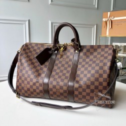 LV KEEPALL 455055 旅行袋 41428 咖啡 45公分 原单