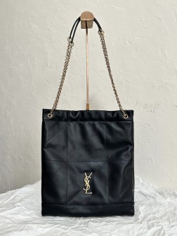YSL Jamie 黑色 垃圾袋 型号 tote，优雅高级设计