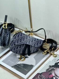 迪奥 爆款 编码:77021Dior Saddle 马鞍包 19.5cm