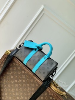 LV M11645 Keepall Bandoulière 25 手袋 Monogram Eclipse Reverse 帆布