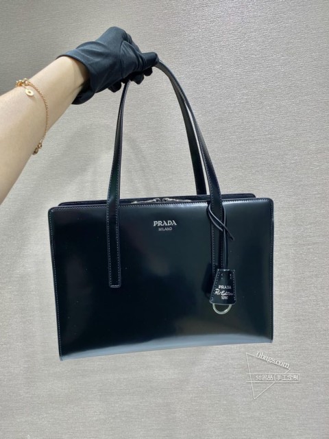 Prada普拉达 1BA350 新款tote购物袋 2022年春季款 复古风 尺寸