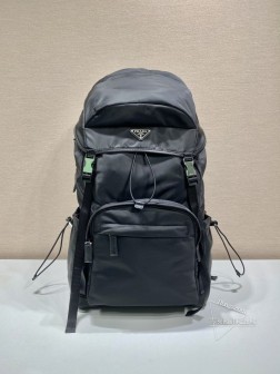 Prada普拉达 2VZ090 新款登山包 Re-Nylon再生尼龙 Saffiano皮革 代购