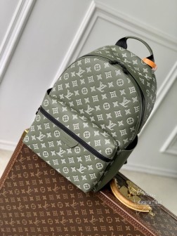 LV M12463 Discovery 小号双肩包 Monogram Shadow 牛皮革