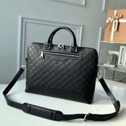 LV N41019 Avenue Soft公文包 Damier Infini皮革 多种背携方式