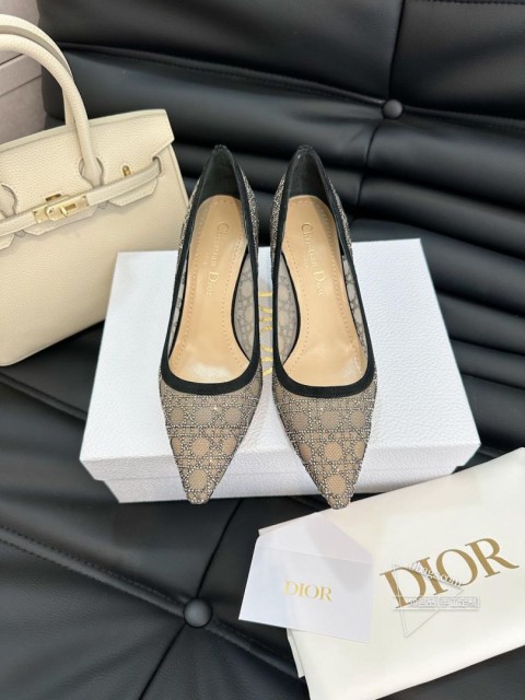 Dior 2025 ｜新品网钻高跟鞋 水晶仙女鞋浪漫顶配网面烫钻鞋面覆上渐变闪钻 从足尖绽放迷人光彩 394