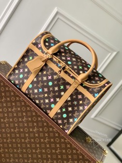 LV M47066 DOG 宠物包 Monogram Craggy 帆布 手绘风格