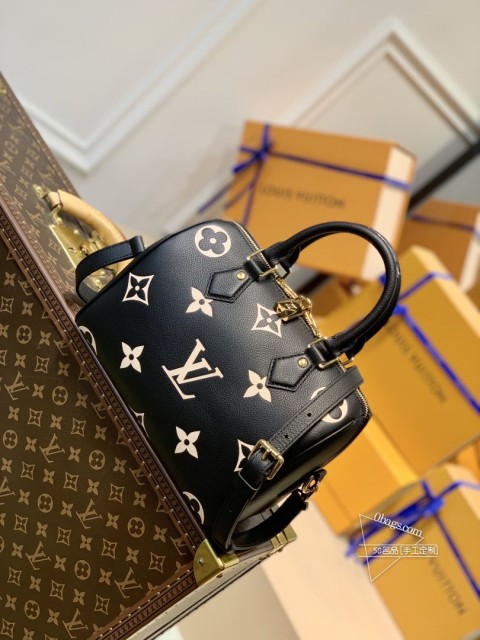 LV M58947 黑色 Speedy Bandoulière 25 手袋 胶囊系列 复刻