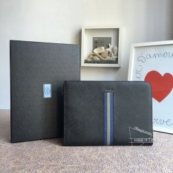 Prada普拉达 2VN003 黑色手包 进口粗十字纹 顶级五金 175代工码 高仿