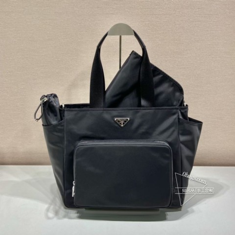Prada普拉达 1BG102 妈咪包 进口尼龙布料 实用双用袋 代购