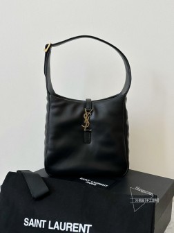 YSL小号hobo腋下包 黑金羊皮 高仿设计 软糯材质