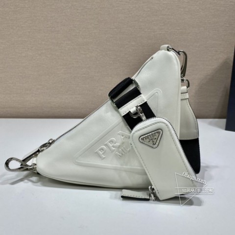 Prada普拉达 1BH190 三角形斜跨包 高仿 材质优雅 一比一
