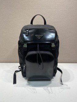 Prada普拉达 2VZ135 双肩背包 Re-Nylon亮面尼龙面料 A货