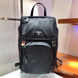 Prada 2VZ135 双肩背包 尼龙/Saffiano皮革饰边 A货 代购