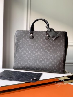 LV M44733 黑花GRAND SAC 手袋 Monogram 顶级A货